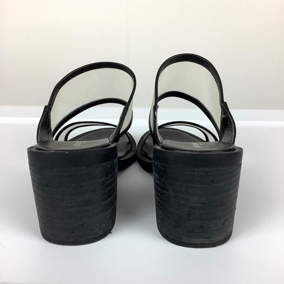 Kelsi Dagger London Lee Block Heel Sheer Mesh Strap Slip-On Sandal - Picture 4 of 10